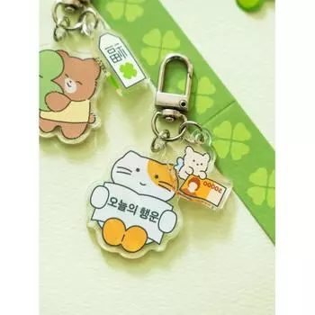 Акриловый брелок Daiso Lucky в виде кота