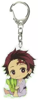 Акриловый брелок Demon Kimetsu no Yaiba Kamado Tanjiro no Gyugyutto, третье издание Slayer (Тара Ме)