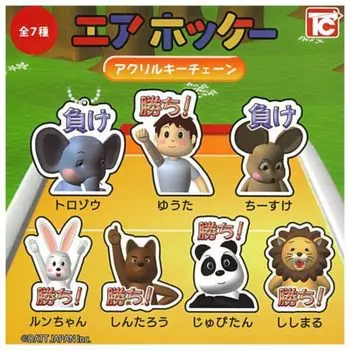 Акриловый брелок для ключей Air Hockey x Все 7 типов в наборе Полный комплект Gacha Gacha Capsule Игрушка [TOYS CABIN]