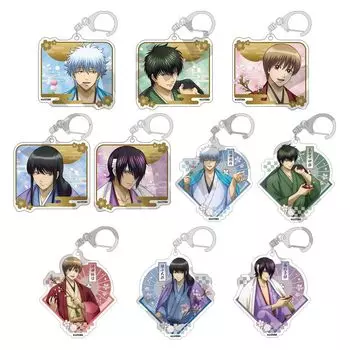 Акриловый брелок для ключей Gintama Trading 10 шт. КОРОБКА