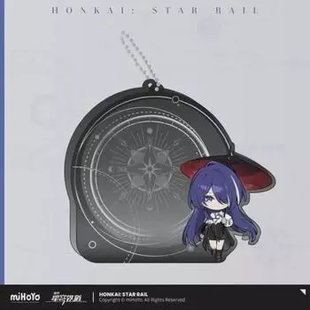 Акриловый брелок для ключей Star Rail Acheron Badge