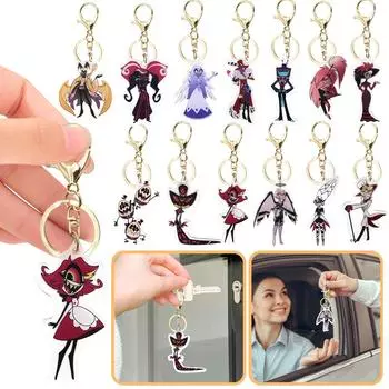 Акриловый брелок для кукол, брелок для ключей с мультяшной куклой вокруг аниме One Size