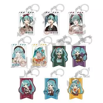 Акриловый брелок Hatsune Miku Trading Travel Box из 10 шт.
