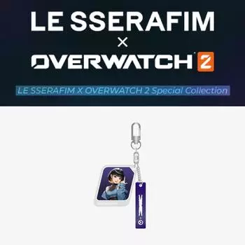 Акриловый брелок LE SSERAFIM X OVERWATCH OG, версия. ЛЕ ССЕРАФИМ SAKURA
