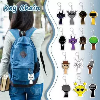 Акриловый брелок-подвеска для персонажей One Size