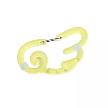 Акриловый брелок с крючком-клипсой, легкая подвеска-украшение, брелок для ключей, шарм для сумки/автомобиля, аксессуар для рюкзака жёлтый