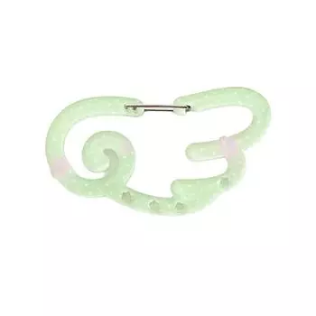 Акриловый брелок с крючком-клипсой, легкая подвеска-украшение, брелок для ключей, шарм для сумки/автомобиля, аксессуар для рюкзака зелёный