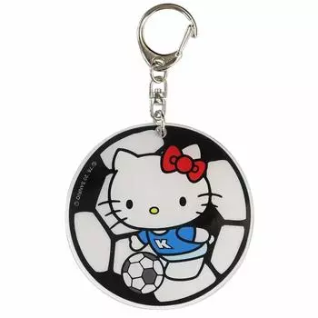 Акриловый брелок Sanrio Hello Kitty Sports Soccer HKKC1026 Белый белый