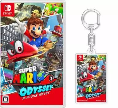 Акриловый брелок Super Mario Odyssey Switch - (оригинал включен)