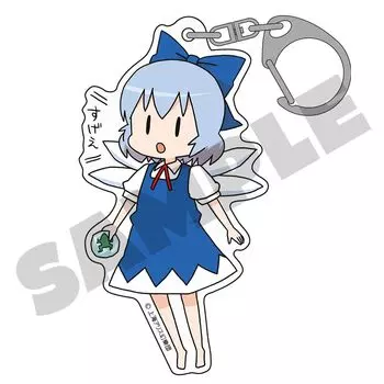Акриловый брелок Touhou Project Летний фестиваль 2022 Cirno Ooki Illust