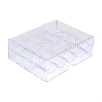 Акриловый чехол для чипов вмещает 200 дисплеев, пылезащитный лоток для переноски настольной игры для путешествий