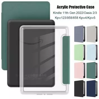 Акриловый чехол для Kindle Paperwhite 2022 2021 2019 2018 2016 1 2 3 4 5 6 7 8 9 10th 11th Generation 6 6.8 Inch Pouch Cover Funda DP75SDI KPW 1 2 3 розовый