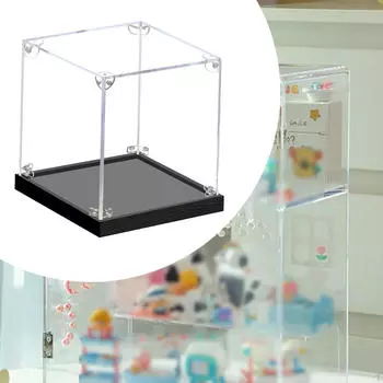 Акриловый чехол для коллекционных предметов, игрушек, обуви, кукол 10cmx10cmx10cm