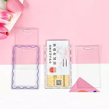 Акриловый держатель для фотокарт Kpop, прозрачный 3-дюймовый держатель для карт Idol, рукава для фотографий, чехол для студенческой карты, чехол для фотозащиты