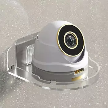 Акриловый держатель для камеры с плавающей полкой, настенное крепление, мини-органайзер для ванной комнаты белый