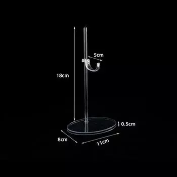 Акриловый держатель для кукол, прозрачный 30 см, стойка для демонстрации фигурок, поддержка талии и ног, кронштейн для кукольных игрушек 1/6