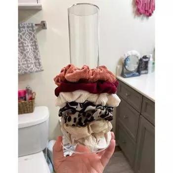 Акриловый держатель для резинок для волос, подставка для девочек, резинка для волос, органайзер, держатель прозрачный