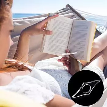 Акриловый держатель для страниц книги, легкий держатель для большого пальца, кольцо для страниц книги, портативный инструмент для маркера страниц L