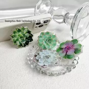 Акриловый держатель для телефона Bionic Succulent: Ленивая подставка с наклейкой на заднюю панель Airbag