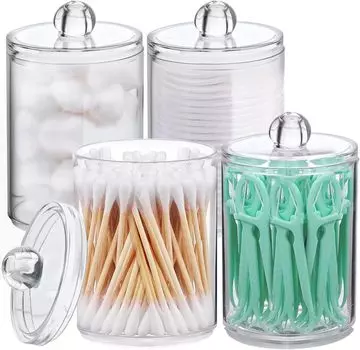 Акриловый держатель для ватных палочек, диспенсер для ванной комнаты, органайзер для столешницы, аксессуары для ванной комнаты, наборы для ванной комнаты, аксессуары для ватных палочек