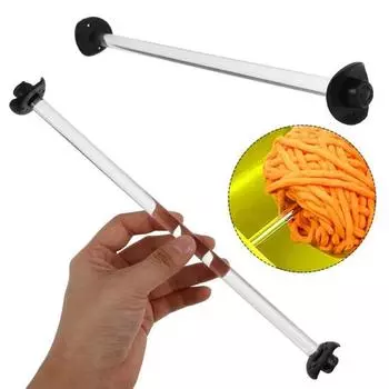 Акриловый держатель пряжи для вязания крючком с чехлами, портативный, легкий, легко собираемый держатель пряжи, вращающийся, креативный держатель клубков пряжи, диспенсер 1pc