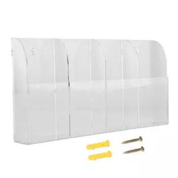 Акриловый держатель пульта дистанционного управления для кондиционера, настенное крепление белый