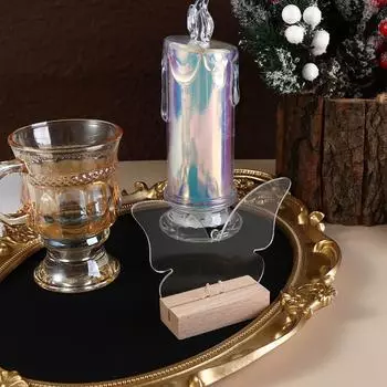 Акриловый держатель таблички на стол с деревянной основой, прозрачный свадебный табличка на стол, номер места, подставка для дисплея для ресторана и отеля