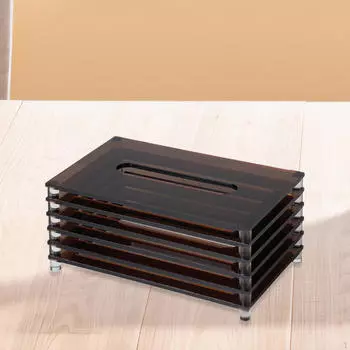 Акриловый диспенсер для салфеток коричневый