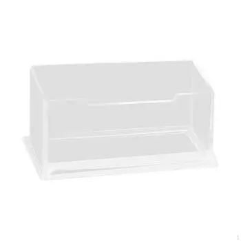 Акриловый дисплей, держатель для визитных карточек, прозрачный контейнер, органайзер, подставка для визитных карточек для офиса 1Slot 10.5x4.6x4.2cm