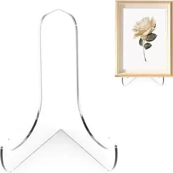 Акриловый дисплей мольберт подставка прозрачная подставка для книг держатель для планшета плоская подставка для книг S