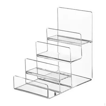Акриловый дисплей Riser коллекционные полки украшения прозрачная витрина для ювелирного магазина 4 layers