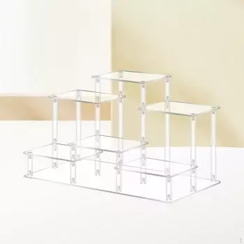 Акриловый дисплей Riser Stand Витрина Светильники Приподнятая стойка Бизнес Жизнь Small Clear