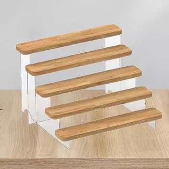 Акриловый дисплейный подъемник, прозрачная полка, выставочный стенд, многоразовый продукт для 5 layer