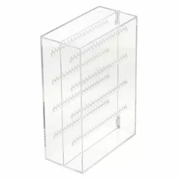 Акриловый футляр для ожерелья/сережек MUJI/двойной спред примерно ширина 17,5 x глубина 8,8 x высота 25 см 38671480