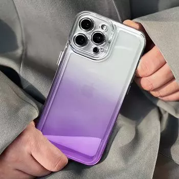 Акриловый градиентный противоударный прозрачный чехол для телефона Iphone 13 11 12 Pro Max Xs Max Xr X, мягкая прозрачная задняя крышка, принципиально For iPhone X or XS