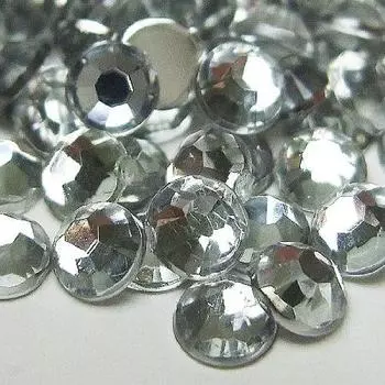 Акриловый камень fiero размер стразов Всего около 1500 штук тип спинки [4 комплекта] Плоский (Чисто (прозрачный))