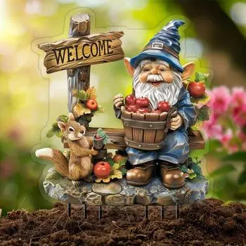 Акриловый колышек для сада Yousheng, вставка для кашпо, аксессуары для сада Fairy, декоративный колышек для цветочного горшка, для двора, для комнатных и уличных растений в горшках A