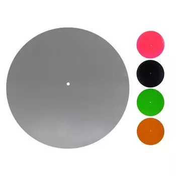 Акриловый коврик для проигрывателя снижает уровень шума, улучшает качество звука, антистатический коврик для пластинок LP 12 дюймов Transparent