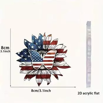 Акриловый красочный брелок-подвеска «Бабочка» для украшения салона автомобиля и современного домашнего акцента