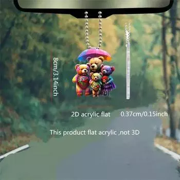 Акриловый Красочный Подвеска для Украшения Автомобиля Очаровательный Мультяшный Брелок для Рюкзака и Подарков