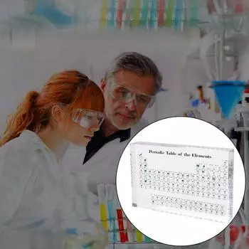 Акриловый кристаллический дисплей химических элементов с реальными элементами внутри периодической таблицы, детский обучающий инструмент, периодическая таблица элементов 170*120*25mm