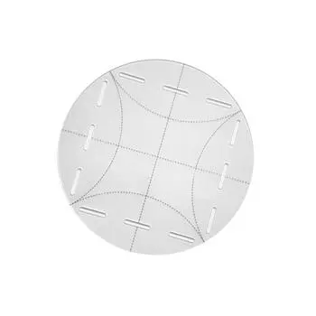 Акриловый круглый шаблон для резки многофункциональная кривая прозрачная линейка для квилтинга s