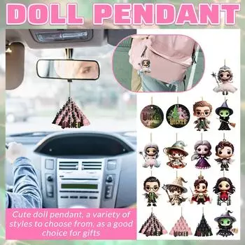 Акриловый кулон, акриловое подвесное украшение на рождественскую елку, домашний автомобиль, рюкзак, кулон, подарок для детей One Size