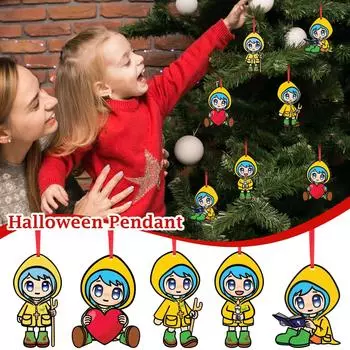 Акриловый кулон, праздничное украшение, талисман, акриловые плоские украшения для дома One Size