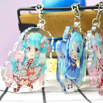 Акриловый кулон высотой 6 см из аниме «Хацунэ Мику»