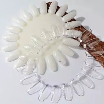 Акриловый ложный 20 цветов DIY дисплей художественный наконечник колеса инструмент для практики Clear