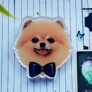 Акриловый магнит на холодильник, милая собака, популярное украшение для дома, мультяшный 4-5 см, магнитная наклейка, ювелирный аксессуар I