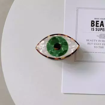 Акриловый Макарон Пальма Лицо Диск Зажим Для Волос Зажим Ветер Конский Хвост Заколка Веселый Смешной Головной Убор