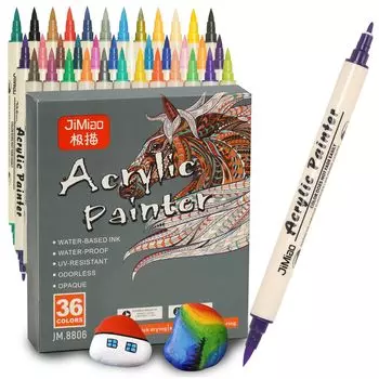 Акриловый маркер LAPOND, цветной, толстый и тонкий, для окрашивания ткани, ручка, ручка на водной основе, нетоксичный, водостойкий, высыхающий, концы, сделай сам, граффити,