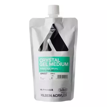 Акриловый медиум Holbein AM457 300 мл Кристаллический гель Средний Высокий глянец Прозрачный 14457 (Акриловый медиум)